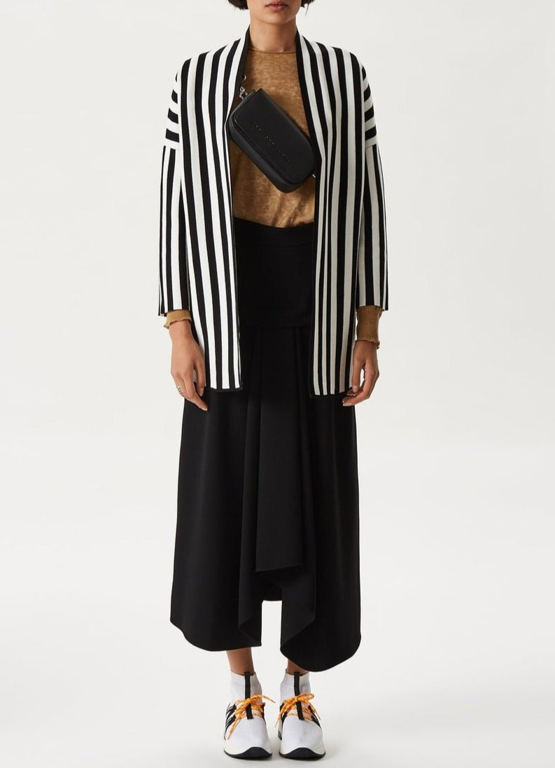 Black and white vertical hotsell striped cardigan