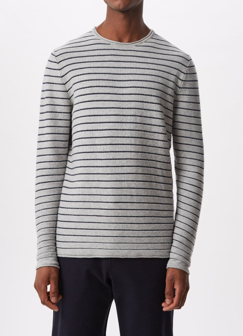 Gray and black deals striped sweater