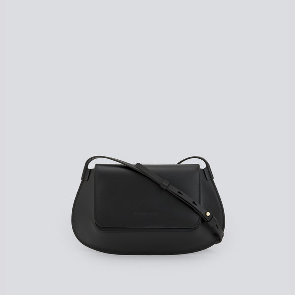 Black Black Leather Mini Bag