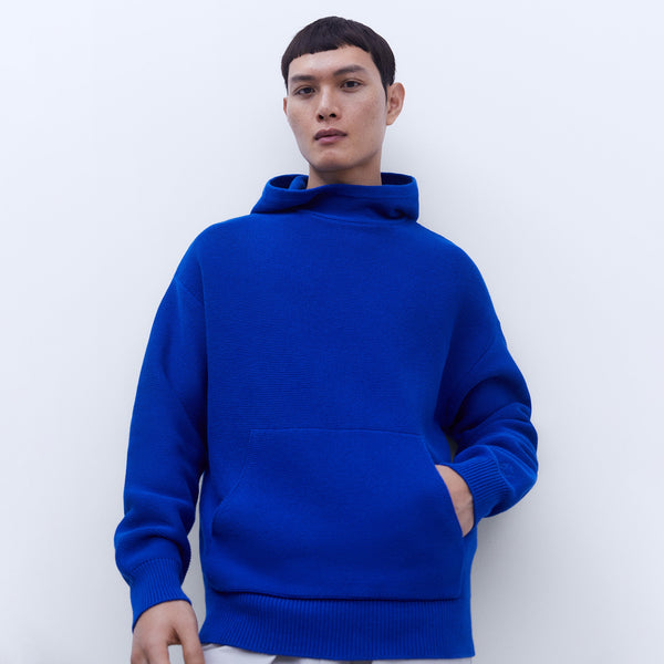 Cobalt Knit Hoodie