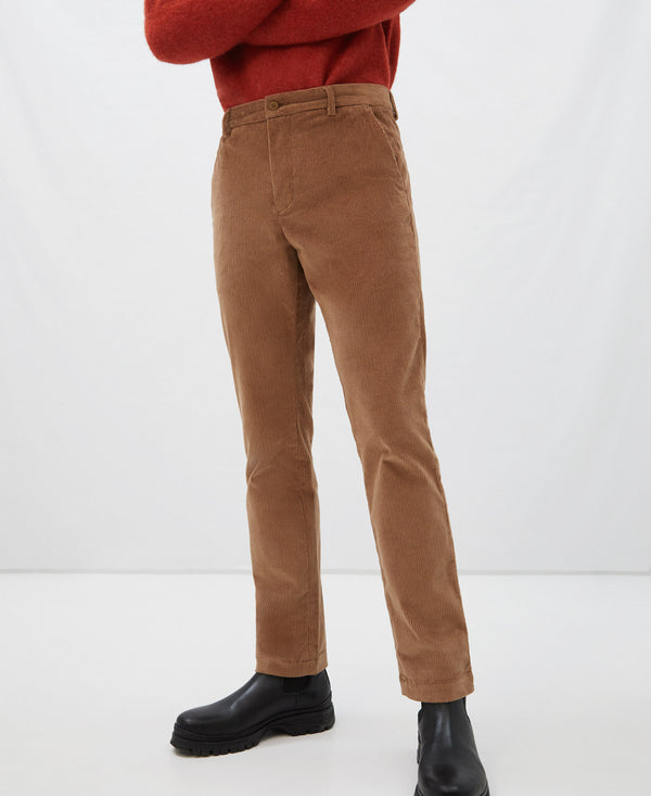 Camel Corduroy Chino Trousers