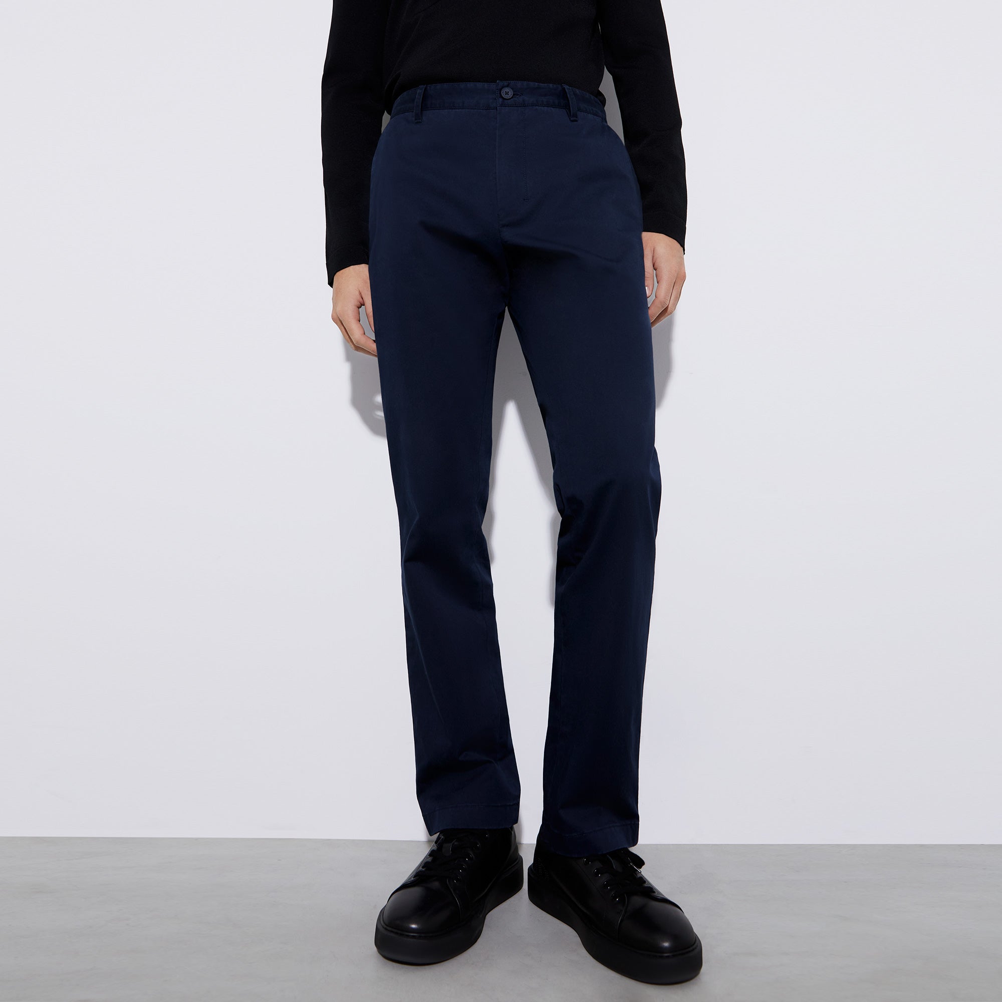 Navyblue Responsible Cotton Chino Pants | Adolfo Dominguez – Adolfo ...