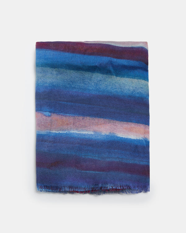 Modal Scarf With Watercolour Print