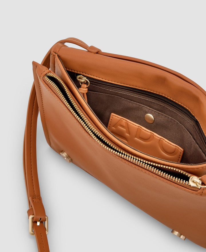 Women Bags | Amber Recycled Material Medium Shoulder Bag by Spanish designer Adolfo Dominguez