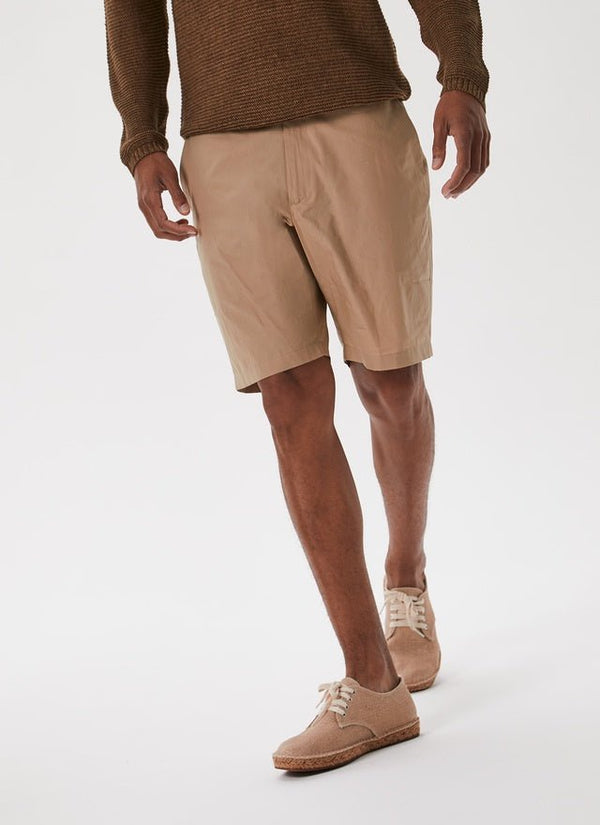 Men Shorts | Beige Short by Spanish designer Adolfo Dominguez