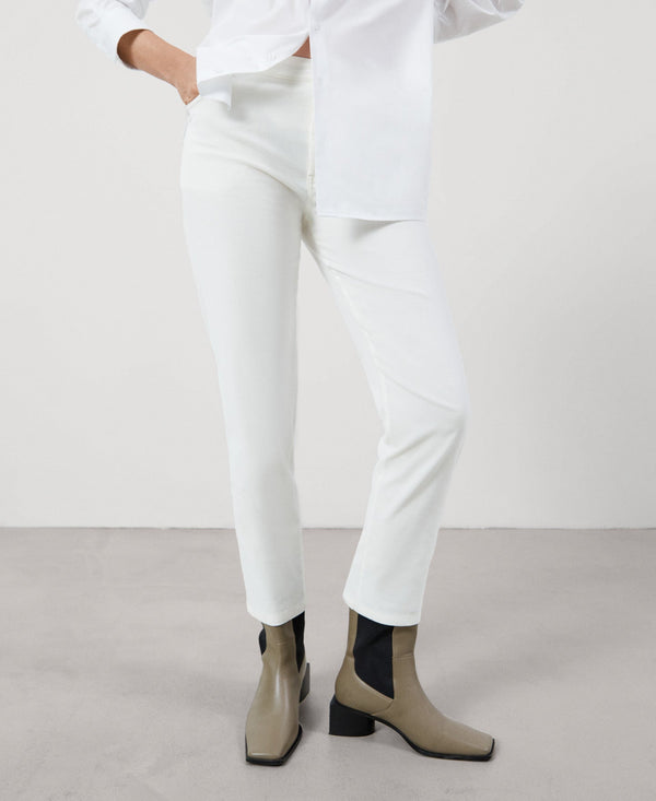 Women Trousers | Beige Trousers by Spanish designer Adolfo Dominguez