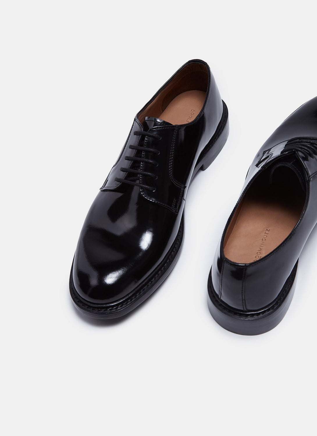 Men Shoes | Black Leather Lace-Up Bluchers by Spanish designer Adolfo Dominguez