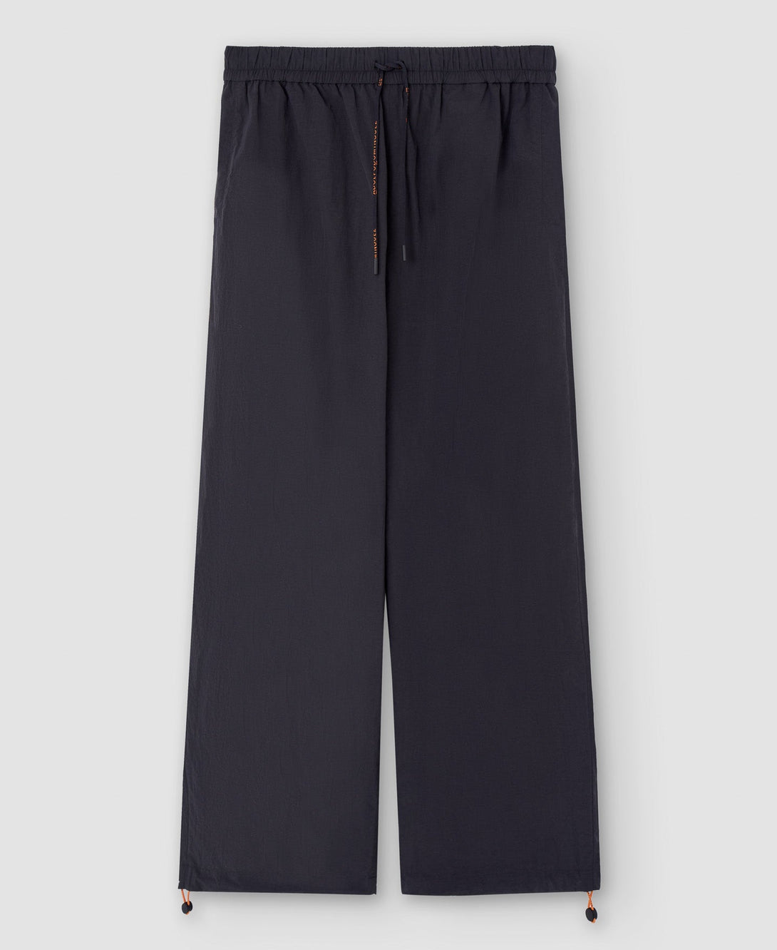 Men Trousers | Black Nylon Baggy Trousers by Spanish designer Adolfo Dominguez