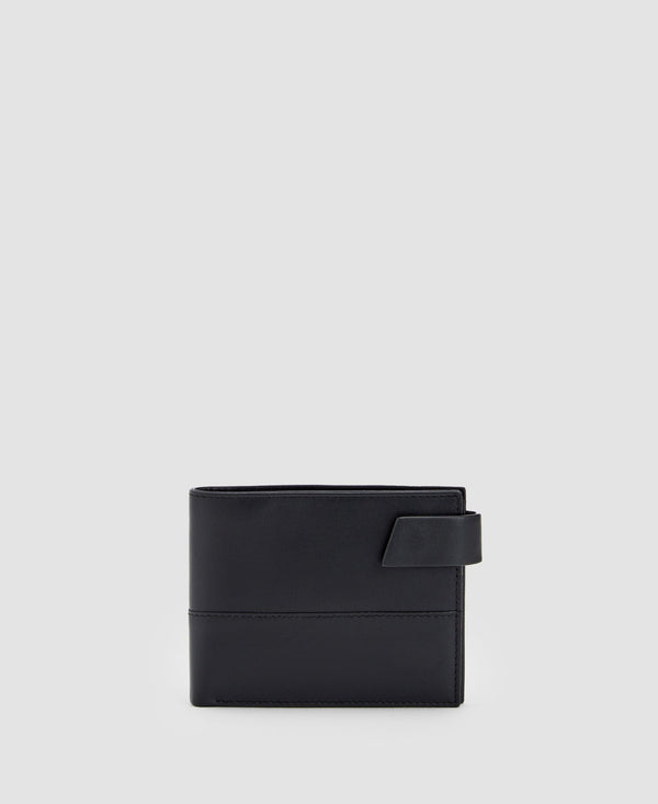 Men Wallet | Black Responsible Leather Wallet by Spanish designer Adolfo Dominguez