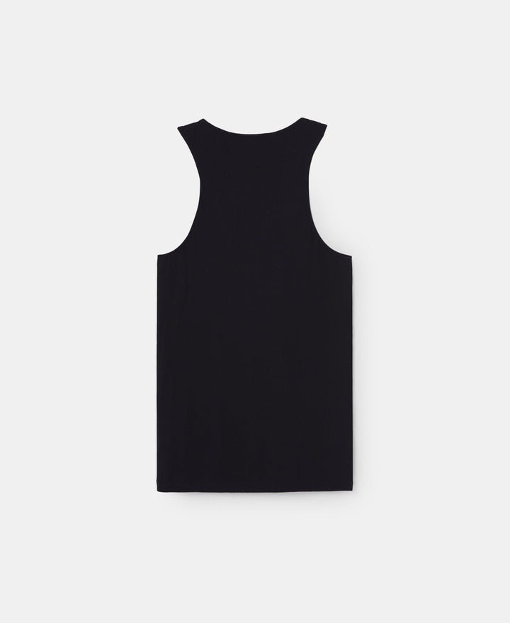 Women T-Shirt (Short Sleeve) | Black Tank T-Shirt by Spanish designer Adolfo Dominguez