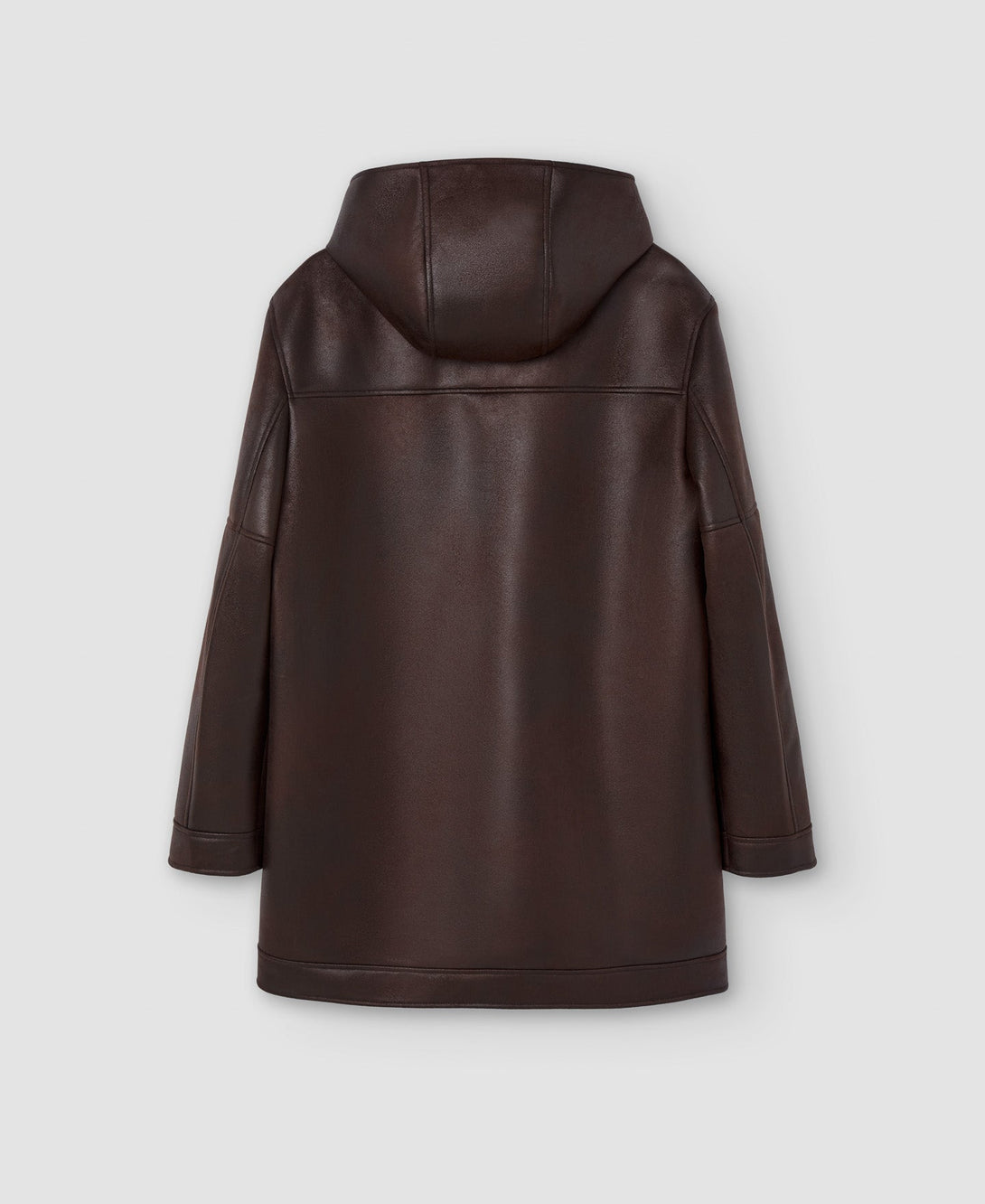 Men Ecoleather | Dark Brown Coat by Spanish designer Adolfo Dominguez