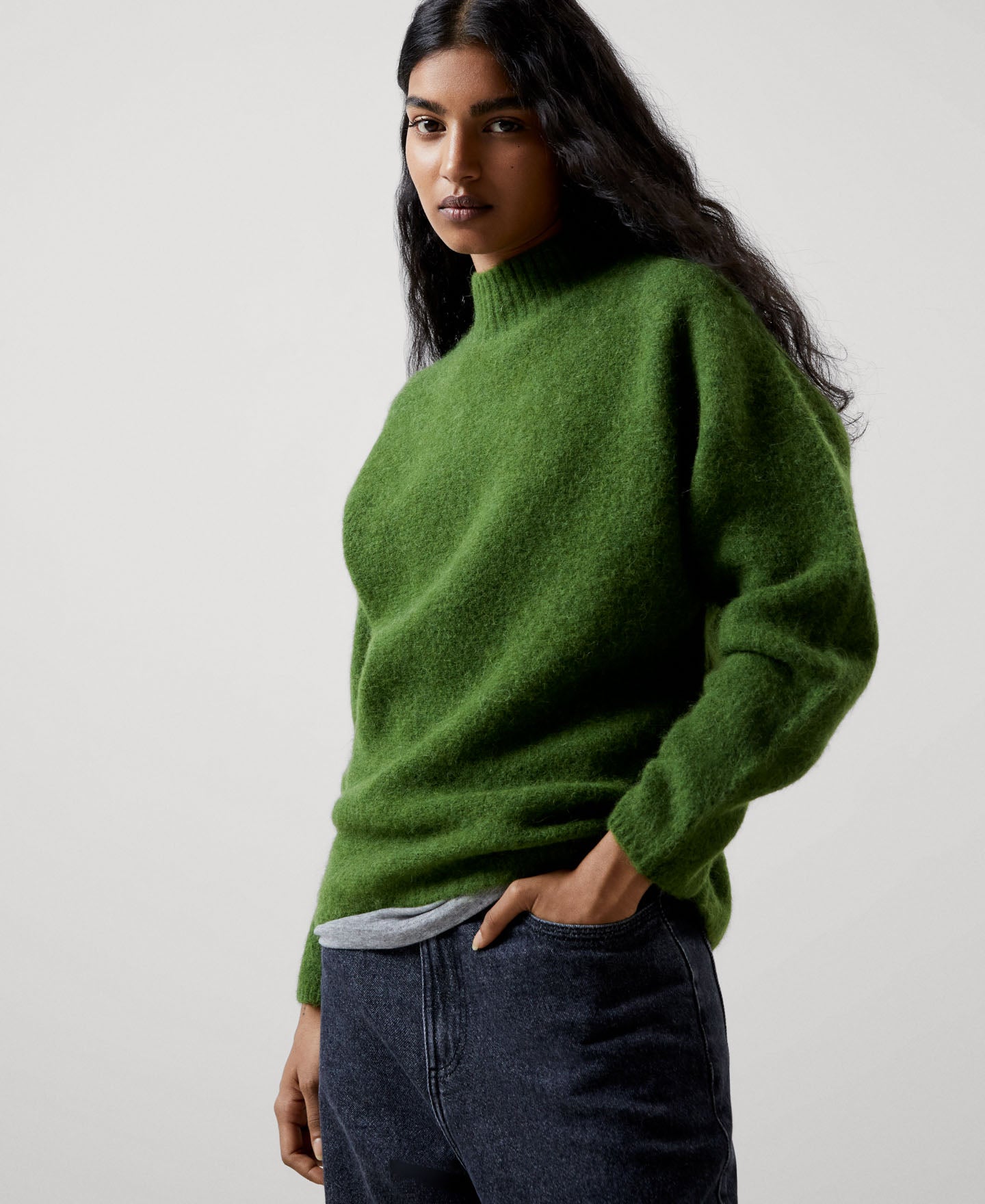 Green deals sweater women