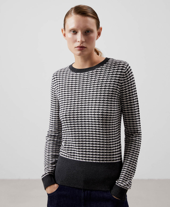 Women Jersey | Ecru Sweater by Spanish designer Adolfo Dominguez