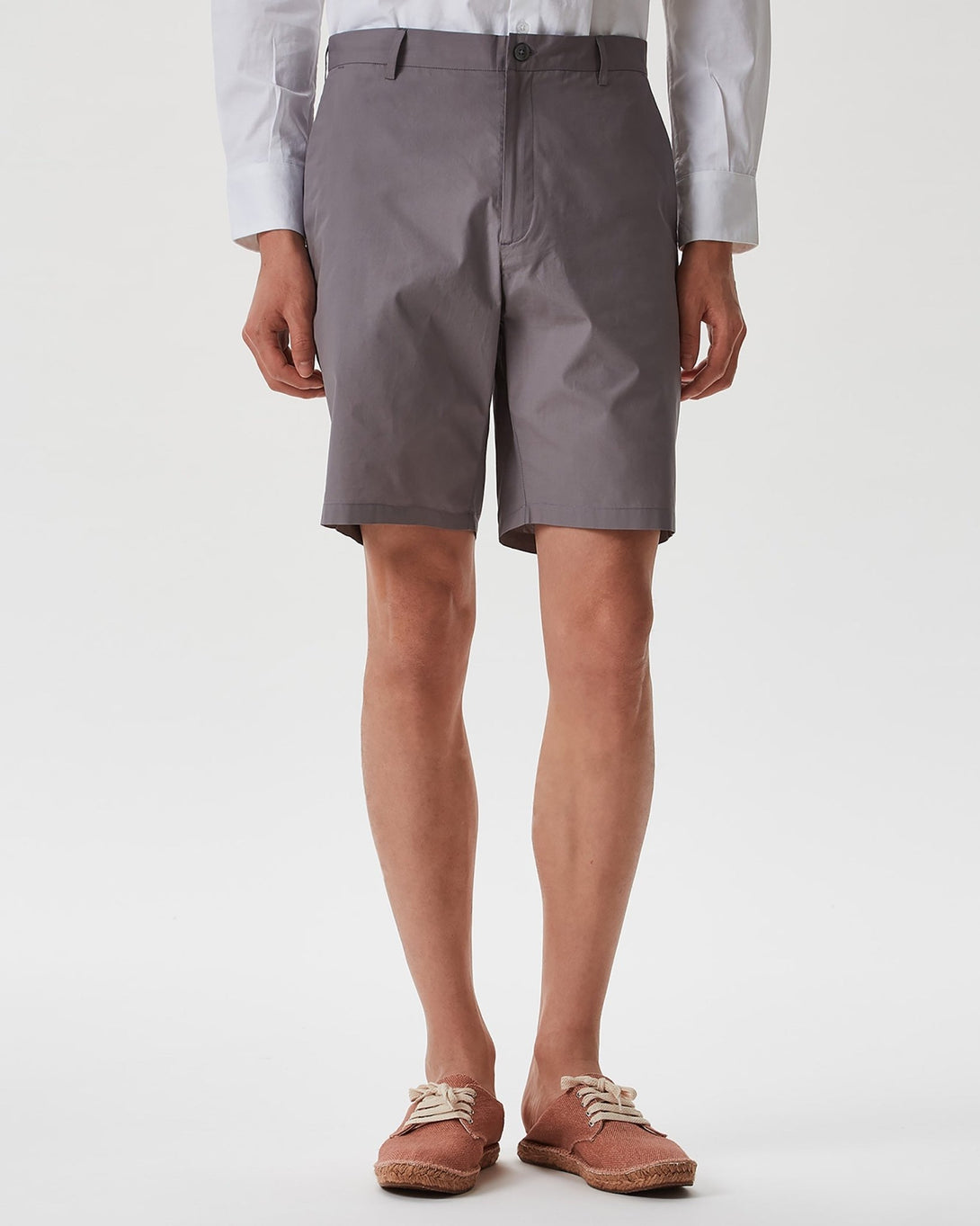 Men Shorts | Grey Short by Spanish designer Adolfo Dominguez