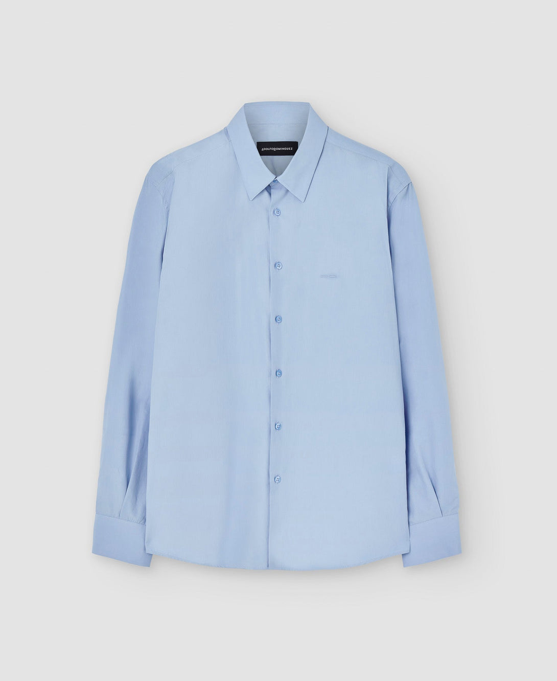 Men Shirt | Light Blue Organic Cotton Shirt by Spanish designer Adolfo Dominguez