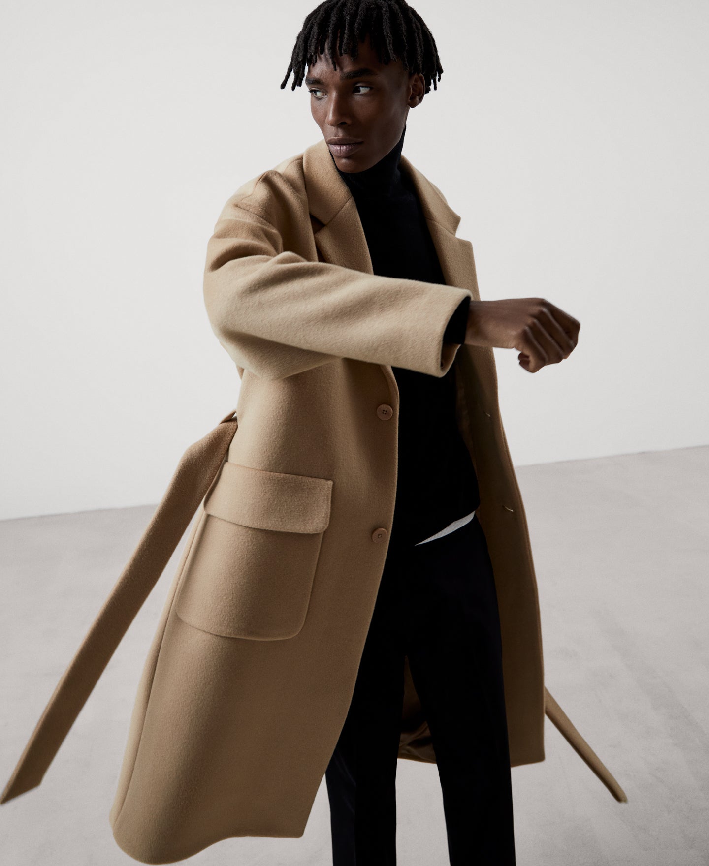 Light Brown Merino Wool Cloth Oversize Coat | Adolfo Dominguez – Adolfo  Dominguez Australia