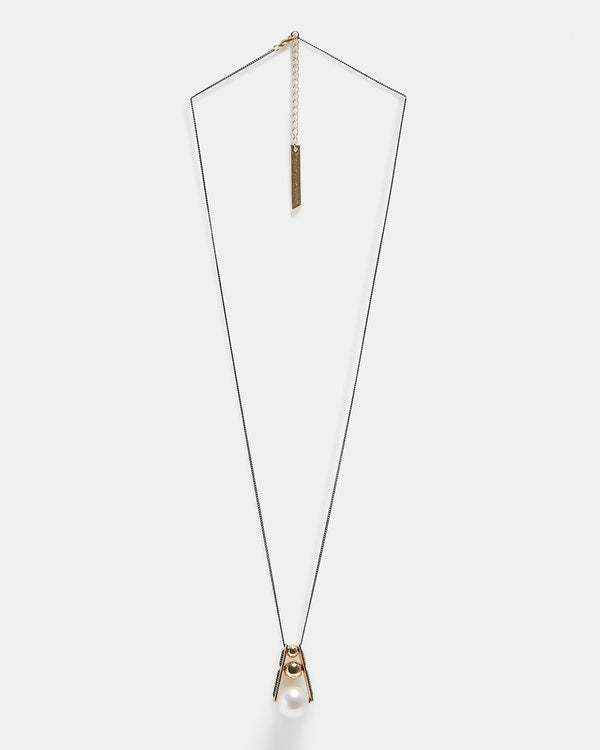 Women Necklace | Long Necklace With Spherical Pendants by Spanish designer Adolfo Dominguez