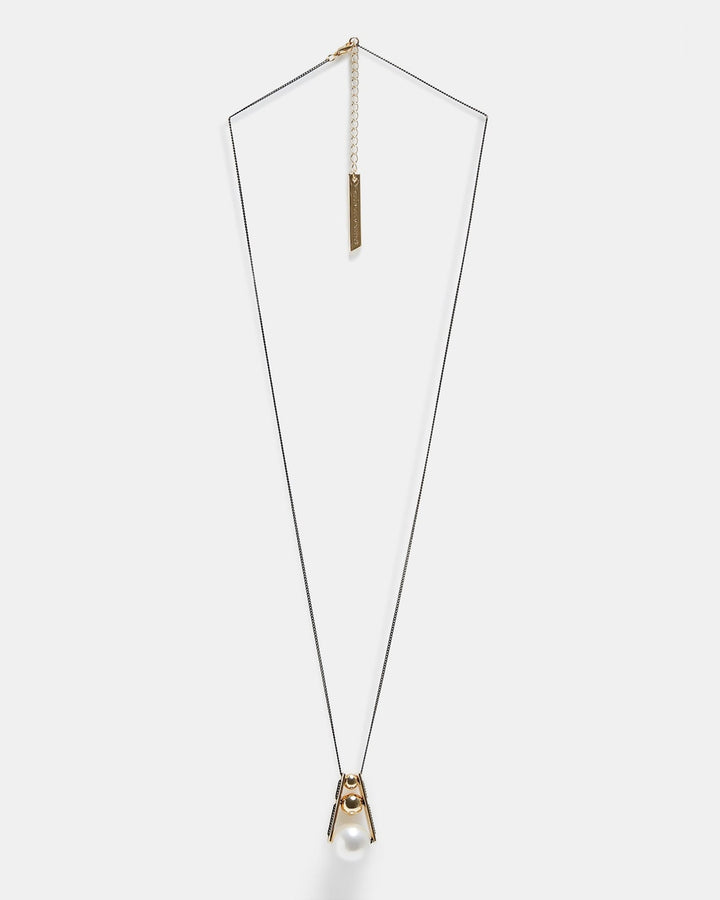 Women Necklace | Long Necklace With Spherical Pendants by Spanish designer Adolfo Dominguez