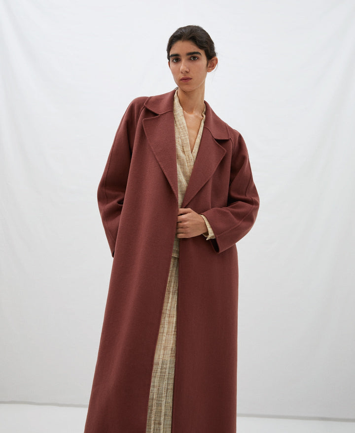 Pink Merino Wool Travel Coat | Adolfo Dominguez – Adolfo Dominguez ...