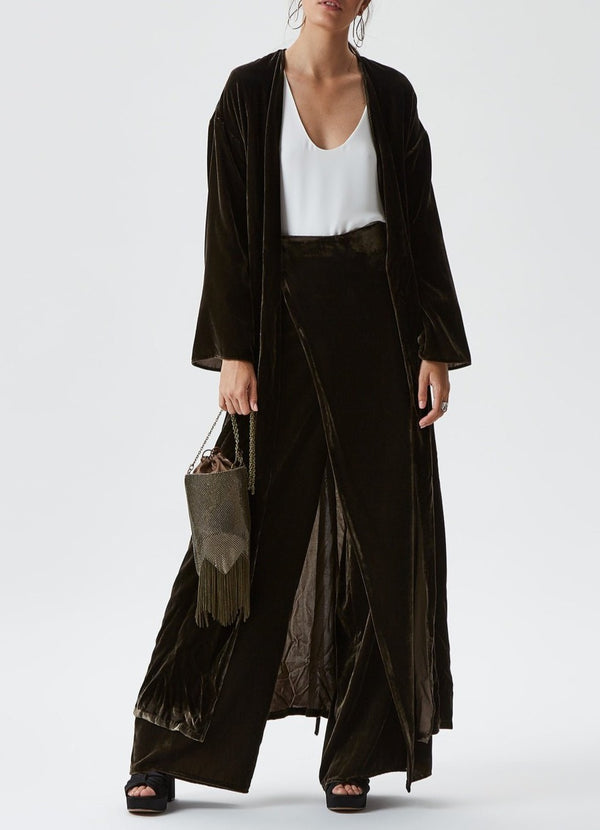 Women Coat | Velvet Kimono by Spanish designer Adolfo Dominguez